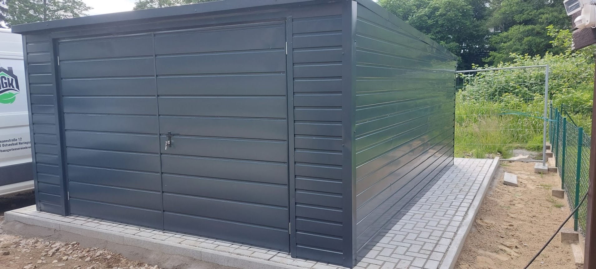 schwarze blechgarage Wilento Löcknitz online kaufen