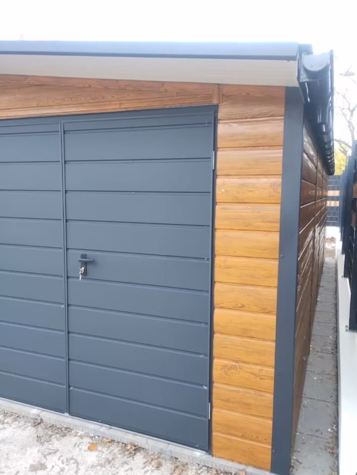 Isolierte Garage 8 x 3 m Polyurethan – Bild 5