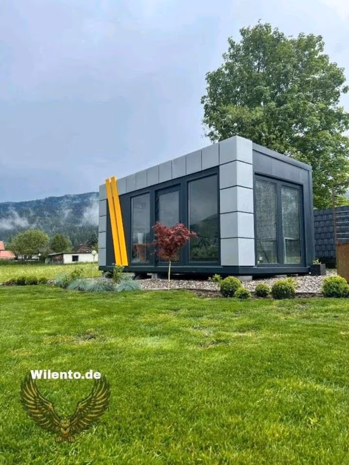 Bürocontainer, Pavillon, Minihaus,Container - Modern, Isoliert – Bild 5