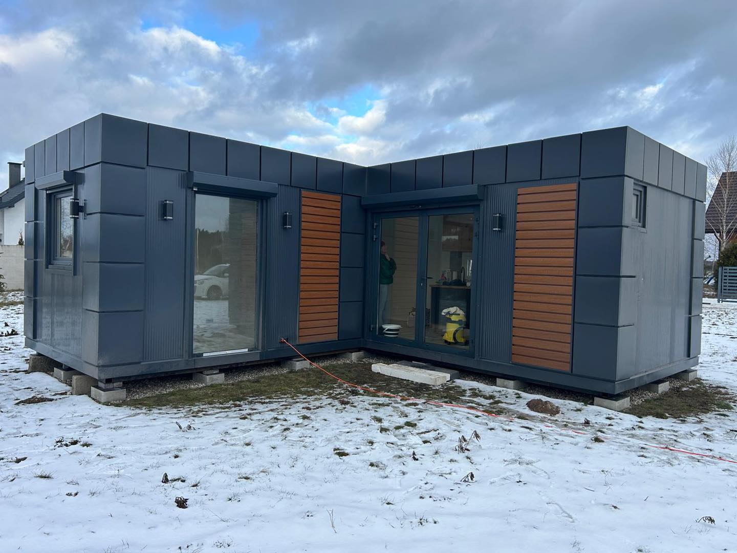Tiny House / Wohnpavillon 8,00 × 3,00 m mit WC und Küchenzeile – Bild 12