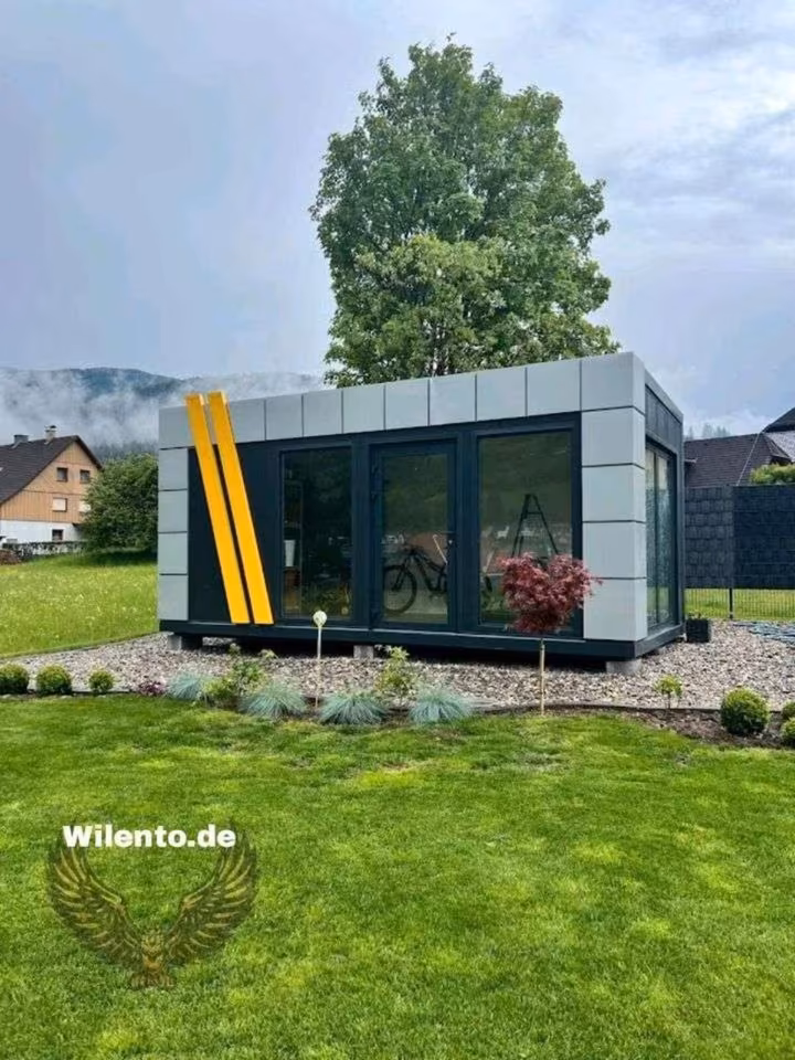 Bürocontainer, Pavillon, Minihaus,Container - Modern, Isoliert – Bild 7